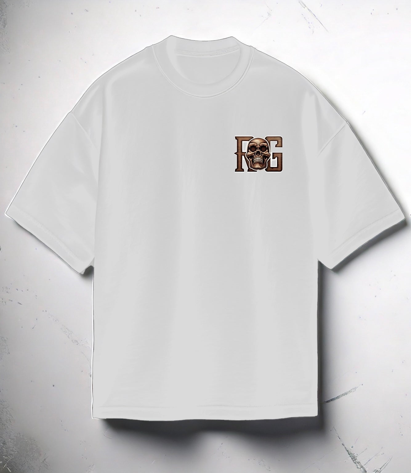 White RG Skull T-Shirt