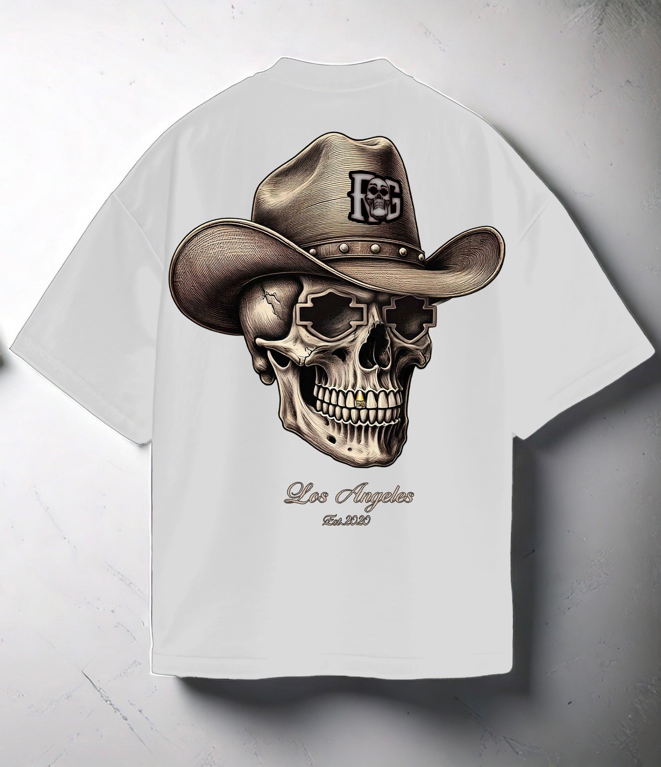 White RG Skull T-Shirt