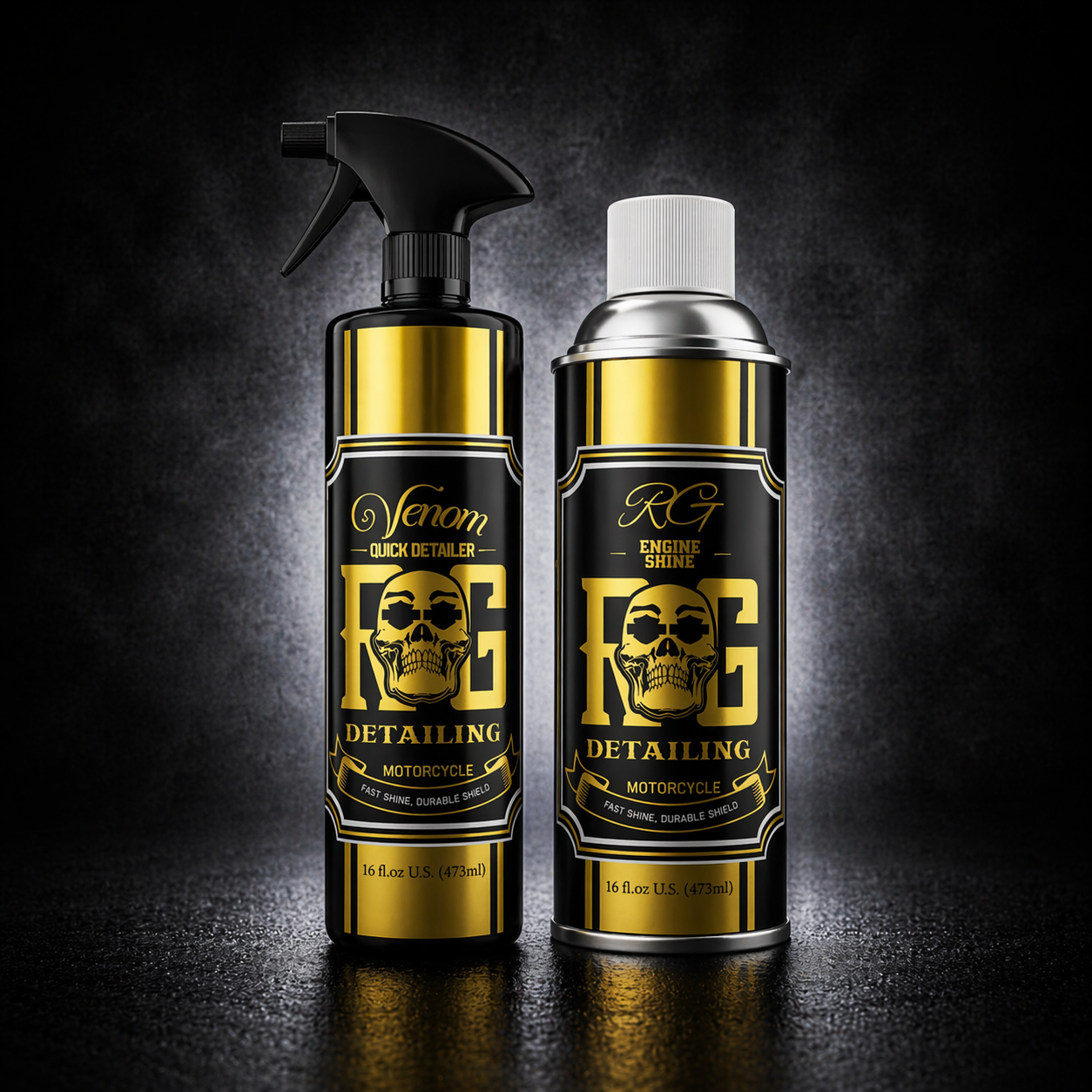 TRAVEL KIT ~ 1 “RG Engine Shine ” + 1 RG “VENOM” Ceramic Quick Detailer.
